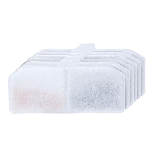 Amazon Basics Replacement Filters for 3L Pet Water Fountain | Pack of 6 | Multi-Layer Filtration for Clean, Fresh Water | Compatible with Amazon Basics Pet Water Dispenser