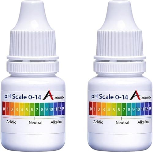 AQUALIQUID RO pH Drop for pH Testing and Alkaline level, with Drop test for Alkaline for pH Water Testing with pH Color Chart, pH Test Kit, Litmus liquid universal Indicator (PH Testing-2Pcs)