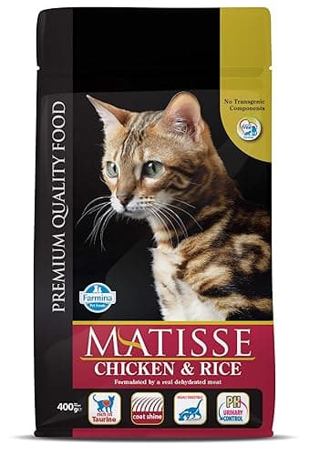 Farmina Matisse Chicken & Rice Cat Food | Complete & Balanced Nutrition | for Adult Cats | Highly Digestible| 0.4kg