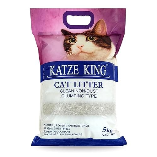 Foodie Puppies Katze King Strong Fragrance Cat Litter (5Kg, Apple) | Clean Non-Dust Clumping Type Exclusive Scoopable with Odour Control for Cat and Kitten