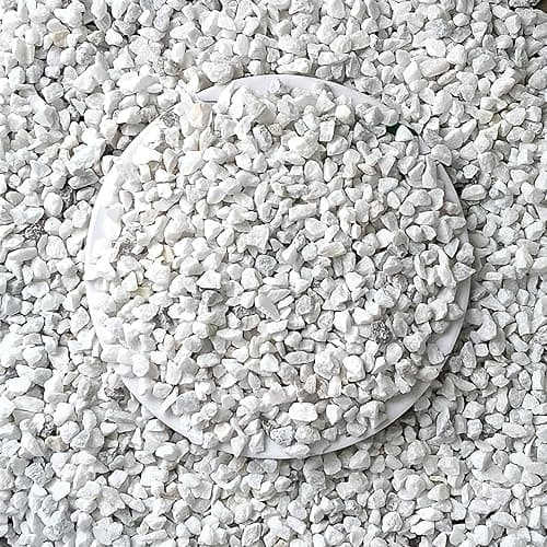 Foodie Puppies Natural Gravel (White Marble, 2Kg) (7mm - 13mm) Decorative Stones for Aquarium/Fish Tank, Garden, Home Decoration, Vase Filler Indoor & Outdoor Pebble