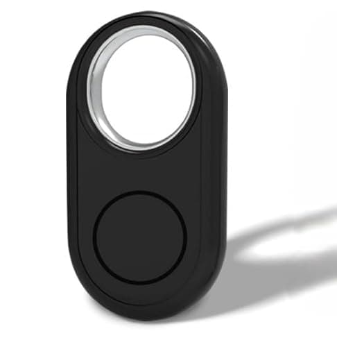 GPS Pet Tracker, Smart Location Device for Dogs and Cats, Waterproof Collar Attachment, Bluetooth Enabled, Black (Find My Device-Black)