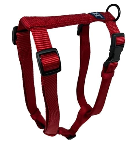 Hamilton Adjustable Comfort Nylon Dog Harness, Red, 1" x 30-40"