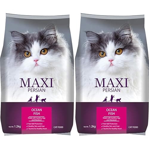 Maxi Persian All Lifstages Adult Dry Cat Food, Ocean fish Flavor 1.2 kg (Buy 1 Get 1 Free ) Total 2.4 kg Pack
