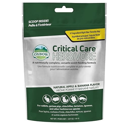 Oxbow Critical Care Apple/Banana Pet Supplement, 141gm, All Life Stages, Powder, Rabbit