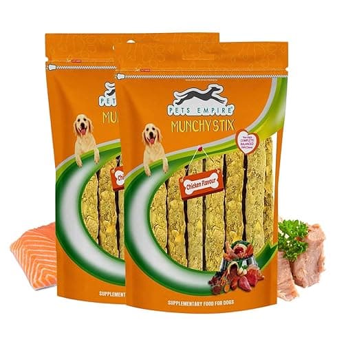 Pets Empire Munchy Sticks, Chicken Flavour, Dog Treats, 500 g (Pack of 2)