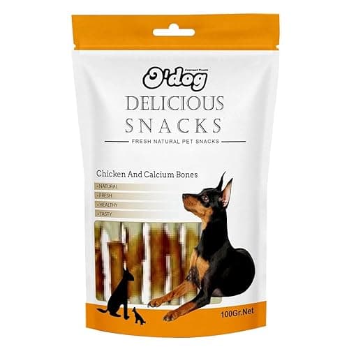 Pets Empire O'Dog Tasty Yummy Healthy Chicken and White Calcium Bone Treats for Dog (100 gm) Pack of (1)