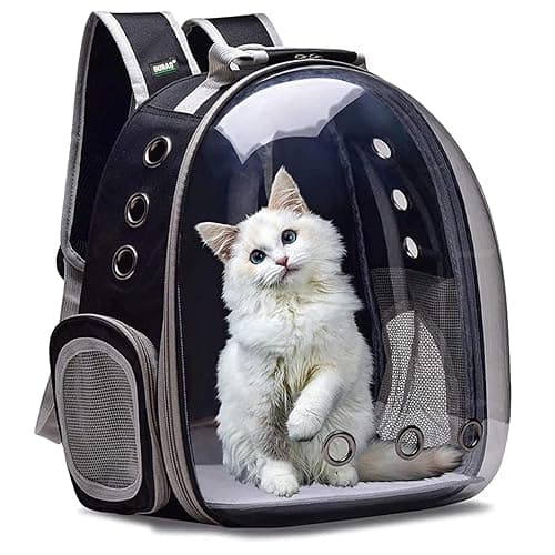 Pets Premium Pet Carrier Backpack, Designed with Breathable Space, Ventilated,Ideal Cat House, Portable Cat Bag, Secure and Comfortable Cat Carrier Travel Bag