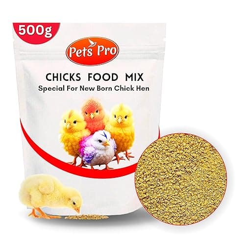 Pets Pro Baby Chicks and Chicken Pellet Feed, 500g Packet, for Fast Growth, Healthier Chicks New Born Chicks Food Chicks Feed Under 99