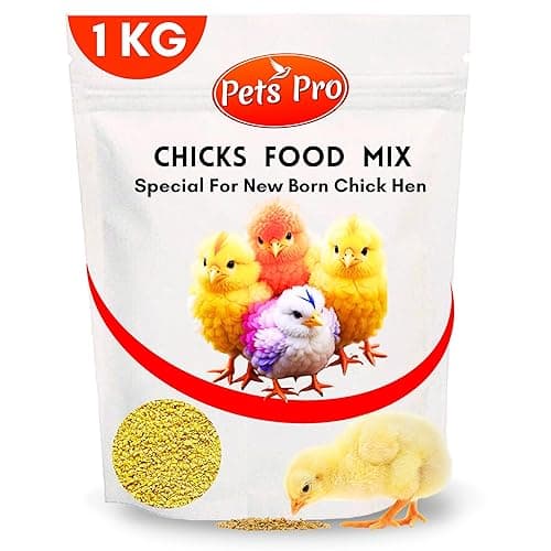 Pets Pro Premium Food Feed for Chicks 1KG | Poultry Feed | Chicken Feed Pallet Hen Food Feed for Chick and Hens | Specially formulated to Meet The Nutritional of Growing