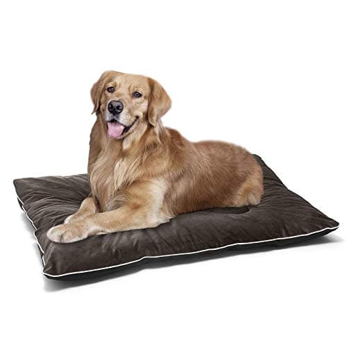 Petslover Bed Crate Mat Anti-Slip Kennel Pad Washable Dog Cozy Velvet Mattress for Dog & Cat Pets, Small, Black