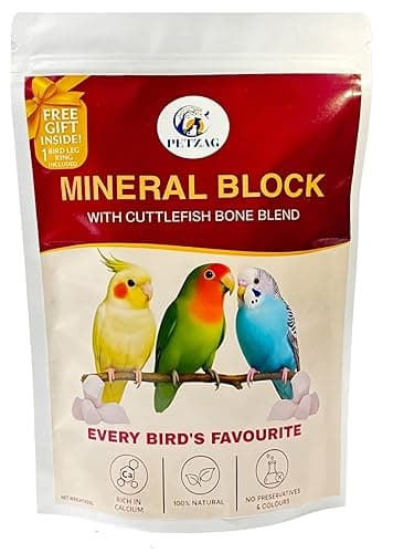 PETZAG All Life Stages Natural Mineral Block with Cuttlefish Bone for Birds(250 gm)
