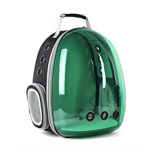 PSK PET MART Astronaut Pet Cat Dog Puppy Carrier Travel Bag Space Capsule Backpack Breathable (Green)