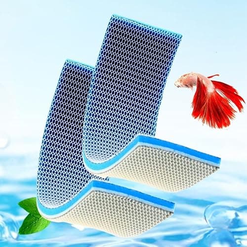 VAYINATO Upgraded 8D Multi Layer 50 * 11Cm (Pack of 2) Reusable Aquarium and Koi Pond Filter Media Sponge for Cyrstal Clear Water | No Clog | Washable | Long Lasting