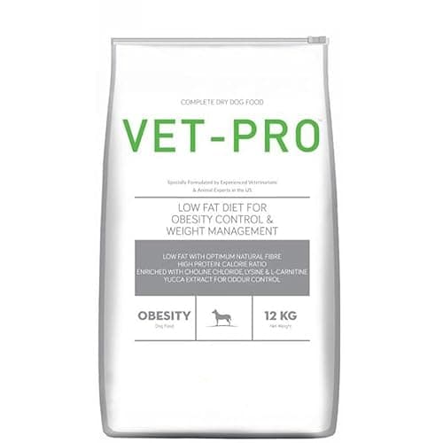 Vet PRO Obesity Pellet Adult Dog Food, Chicken Flavor, 12 KG,Pack of 1
