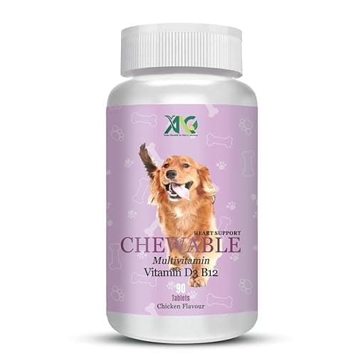 ANC Chicken Flavour Chewable Multivitamin Tablets for Pets with Vitamin D3, B12 (90 Tablet) (Multivitamin Tablet)