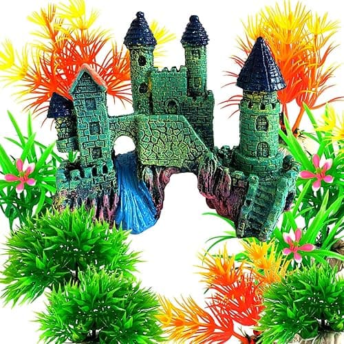 Aquarium Décor Ornaments, Aquarium Castle, Fish Tank Decorations, Home Aquarium Ornament