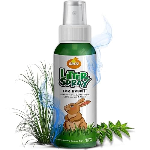 Boltz Rabbit Litter Spray with Lemon Grass and Neem, Medium, 200 ml, 1 Piece