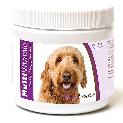 Healthy Breeds Dog Multivitamin Soft Chew for Goldendoodle - Over 80 Breeds - Daily Vitamin and Mineral Supplement - 60 Count