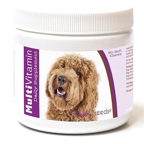 Healthy Breeds Dog Multivitamin Soft Chew for Labradoodle - Over 80 Breeds - Daily Vitamin and Mineral Supplement - 60 Count