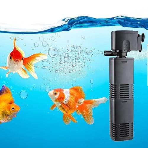 Jainsons Pet Products 3-in-1 Oxygen Filtration System Powerful Pump Fish Tank Aquarium Internal Filter Mechanical Filtration for Salt Water and Fresh Water 25 Watt | Max Flow 1200L/Hr (SOBO WP-3000F)
