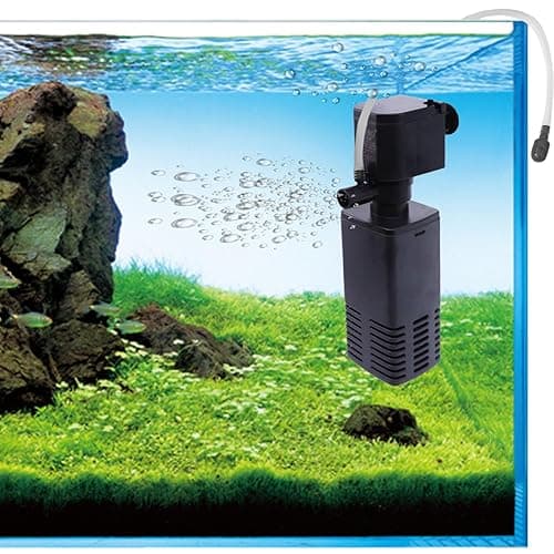Jainsons Pet Products SOBO WP-1000F Submersible Aquarium Internal 3-in-1 Filtration System Filter Pump for Fish and Turtle Tank and Pond with 1 Extra Sponge Power: 15W F.Max: 650L/H