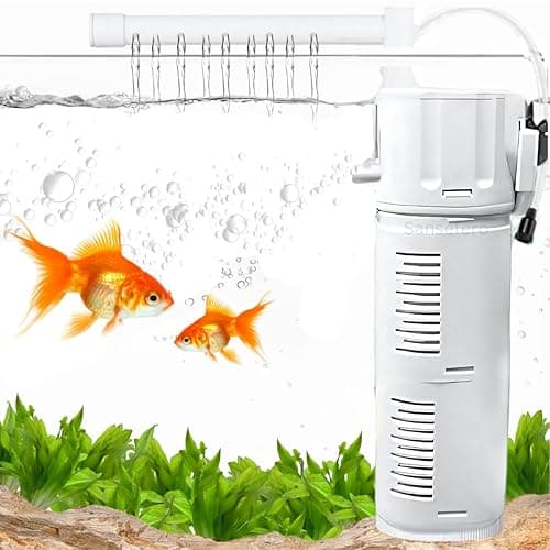 Premier Plants Internal Fountain Aquarium Filter Multi-Function Submersible Filtration Pump Efficient And Quiet Aquarium Filter for Fish Tank (BL-99E |18w | 1000L/H)