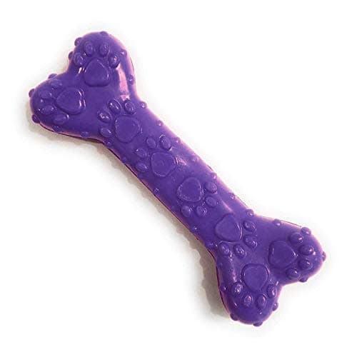 PSK PET MART India Natural Rubber Chew Bone Toy for Dog | Teething and Gums Toy | 13 cm Small- Color May Vary (1pcs) (Colour May Very) (Pack of 1)