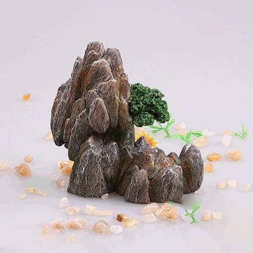 Rockery Mountain Decorations Resin Landscaping Accessories Ornaments|Aquarium Decoration, Fish Tank Decoration, Aquarium Ornament, Fish Tank Ornament Underwater Decoration Stones for Plants