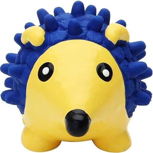 Rubber Pet Dog Squeaky Hedgehog Chew Toy for Dogs & Puppies (Size - Large)