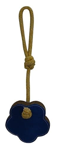 Suede and Rope Chew Toy for Adult Dogs, Puppies, Cats | Tough, Durable and Fun | Chewing Interactive Pet Toy