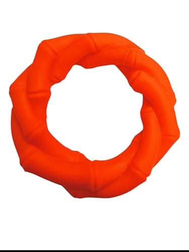 The Pets Company Indestructible Dog Chew Toy | Durable TPR Rubber Pet Toy for Aggressive Chewers | Strong, Non-Toxic, Treat Dispensing, Rugby Ball Chew Toy for Large Dogs - 5 Inches (Colour May Vary)