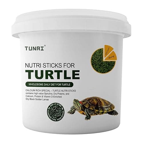 TUNAI 3In1 Adult Turtle Food Stick Spirulina Added with Whole Shrimp and Bsfl Worms|900G|Suitable for All Musk, Red-Eared, Mud Cooter Turtle & Tortoise