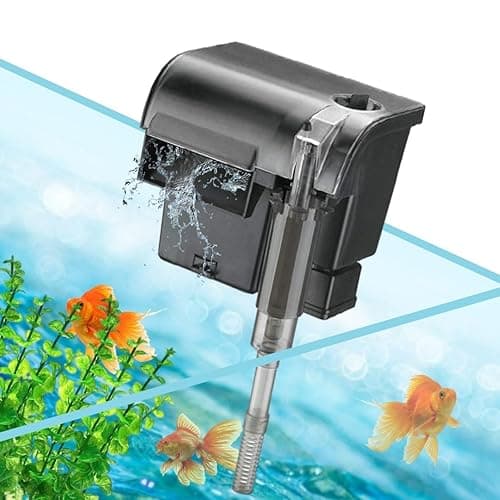 VAYINATO Rs Electricals Rs-2000 Water Fall Style Bio Mini Hang On Filter For Aquarium Fish Tank Power : 5W Output : 800L/H