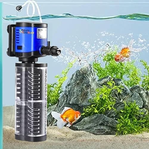 VAYINATO Sun-Sun JQP Series 3 in 1 Aquarium Submersible Internal Pump & Filter (JQP-500F | 5W | 500L/H |)