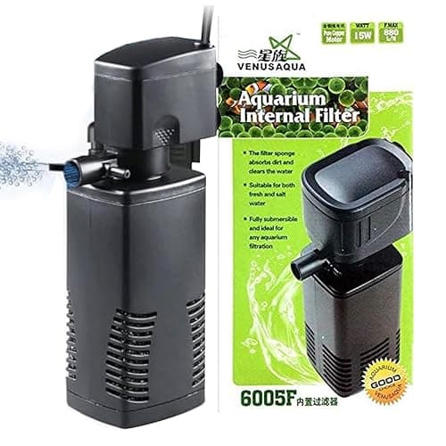 VENUS AQUA 6005F Aquarium Internal Filter for All Aquariums. 880 L/Hr. 15 Watt Motor & Pure Copper Motor