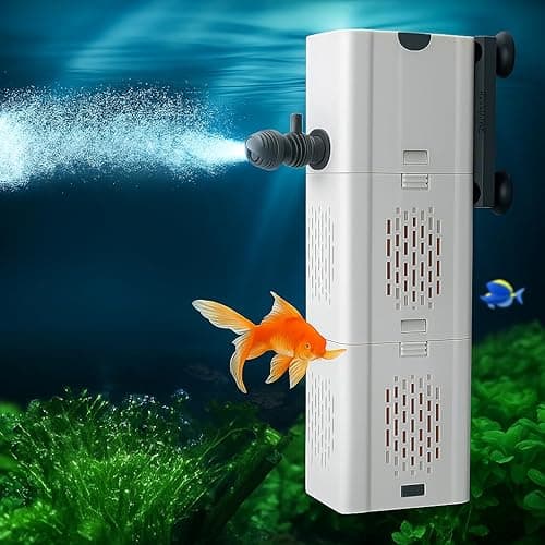 XQP Aquarium Internal Filter | Submersible Pump (XQP-500F | 6W | 500 L/H) | Suitable Up to 2 Ft Fish Tanks | Quiet, Energy-Efficient for Fresh & Saltwater