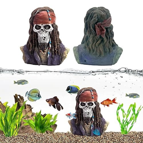 YellowCult™ RIP Classic Pirate Addition, Ornaments/Toys Decoration for Fish Aquarium Tank