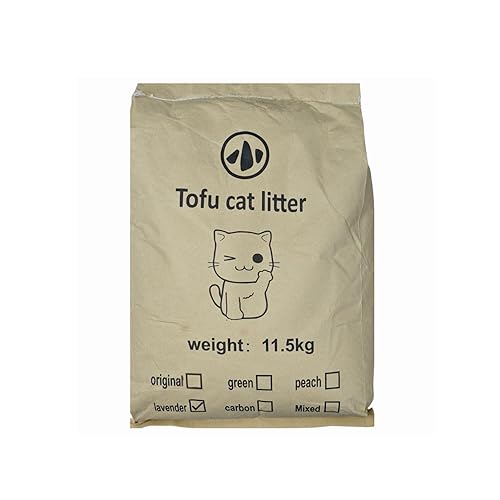 Emily Pets Tofu Cat Litter – Flushable, Biodegradable, Odour Control, 99% Dust-Free, Low Tracking (Lavender-11.5kg)