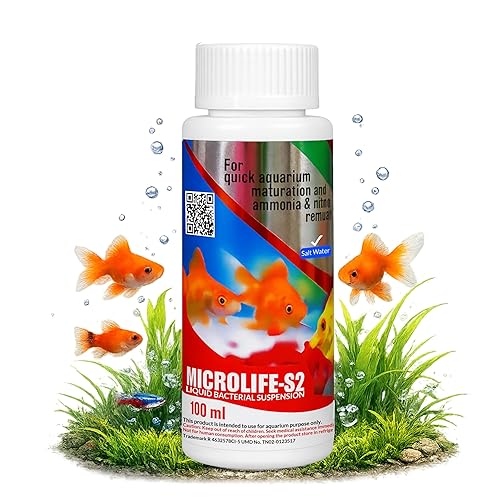 Foodie Puppies Aquatic Remedies Micro Life S2-100ml | Suitable for Fresh Water & Salt Water | Liquid Bacterial Suspension/Water Conditioner with Free Key Ring