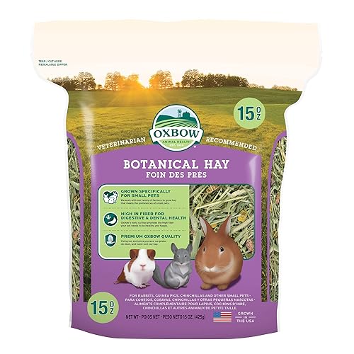 Oxbow Animal Health Botanical Hay For Pets, 15-Ounce,All Life Stages,1 Count