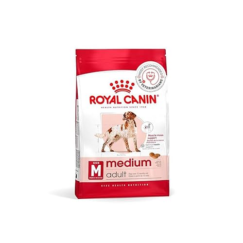 Royal Canin Medium Adult Dog Food, Dry Food, Provides Muscle Mass, Supports Complex Natural Defense & Optimal Health Support, 4 Kg