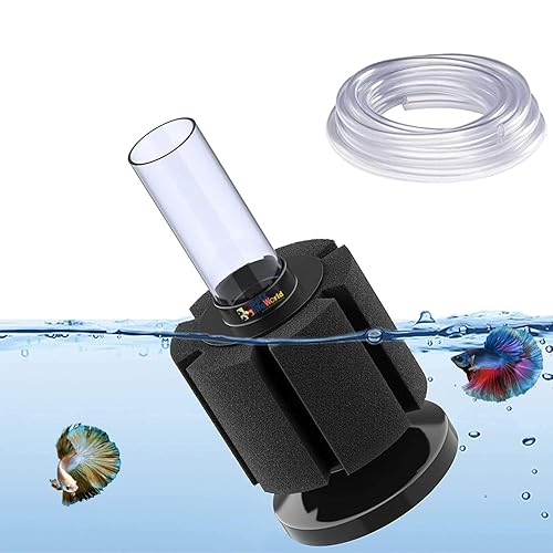 VAYINATOยฎ (2835) Super Biochemical Mini Sponge Filter for Aquarium Fish Tank with Free 2 Meter Air Hose Tube | Suitable for Fresh and Sea Water Appliances (Air Pump Not Included) By Petzlifeworld